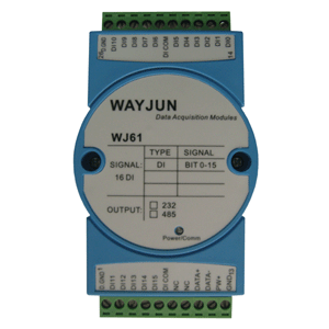 16-CH DI Switch Signal to RS485/232 Converter