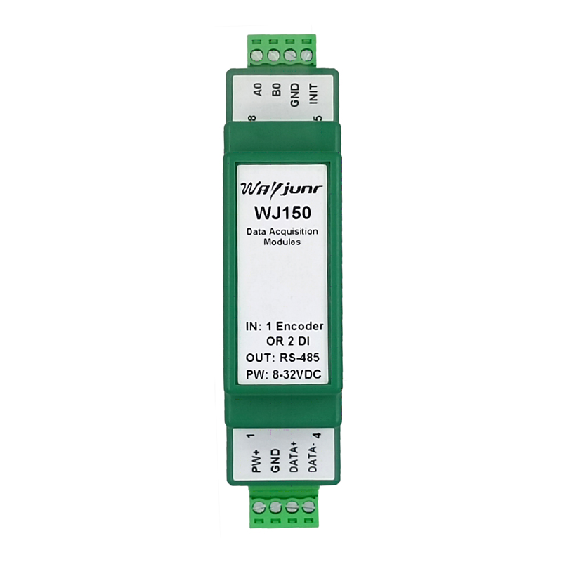 1-CH Encoder pulse counter or 2-CH DI high-speed counter, WJ150- 1-CH Encoder pulse counter or 2-CH DI high-speed counter, WJ150-