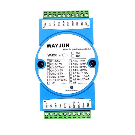 8-CH Analog Signal to RS485/232 Module with Modbus