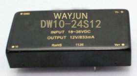 2:1 Wide Input Range,6-12W dual output DC DC Converter