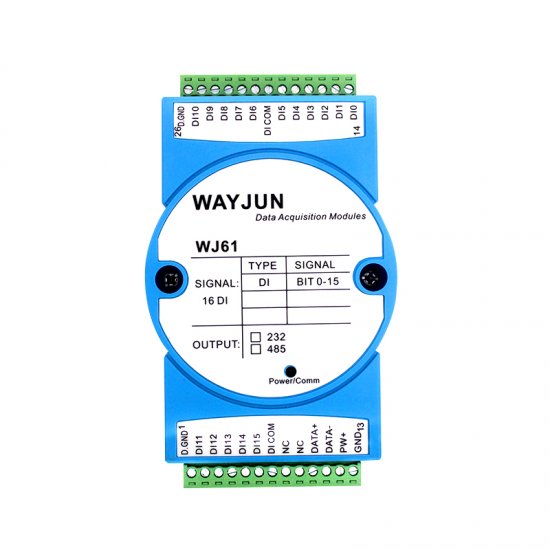 16 Channels DI Switch Signal to RS485/232 Converter - Click Image to Close