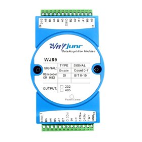 8-channel encoder or 16-channel DI counter, Modbus RTU WJ69