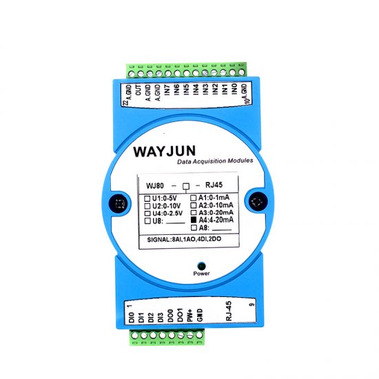 8-CH 4-20mA to Modbus TCP Network Data Acquisition module - Click Image to Close