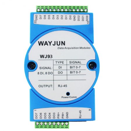 8-CH DI counter, 8-CH DO supports PWM output, MODBUS TCP module