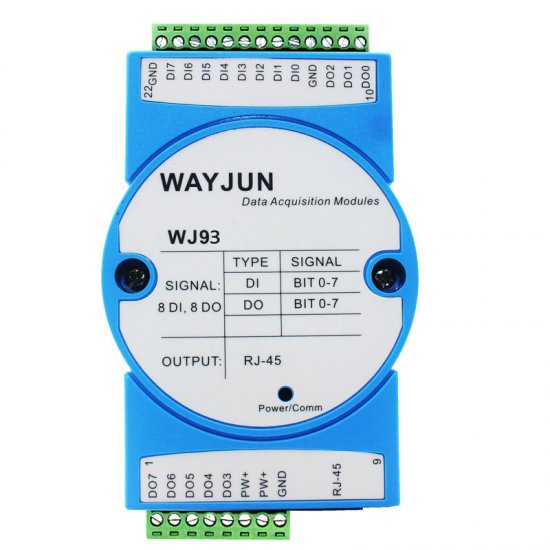 8-CH DI counter, 8-CH DO supports PWM output, MODBUS TCP module