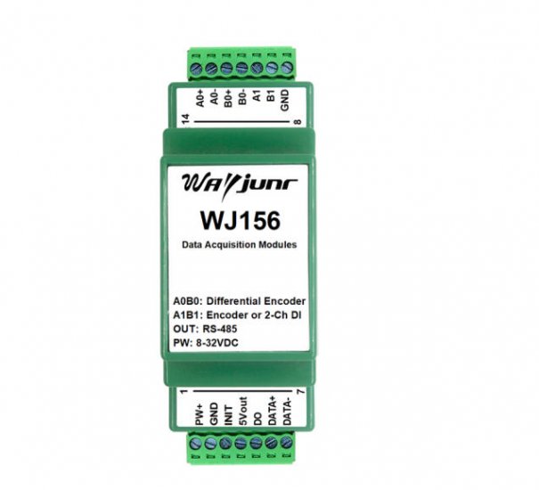 Encoder or differential pulse signal to RS485 module WJ156