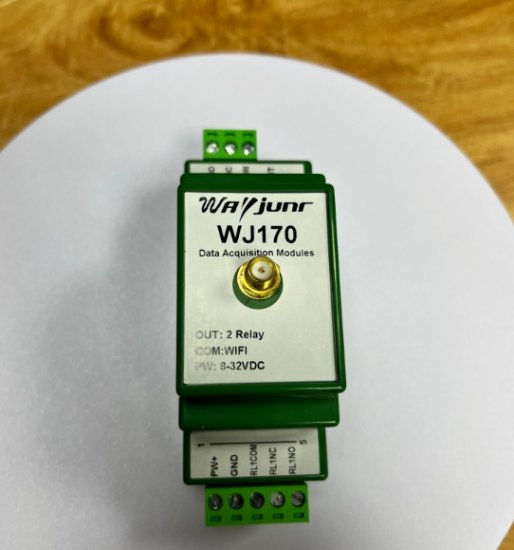 Two relay DO outputs, Modbus TCP and MQTT, WiFi module WJ170