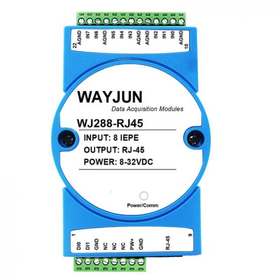 IEPE vibration sensor data high-speed network acquisition WJ288