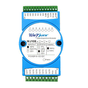 8-channel NPN to PNP, 5V to 24V level, Signal Converters WJ108